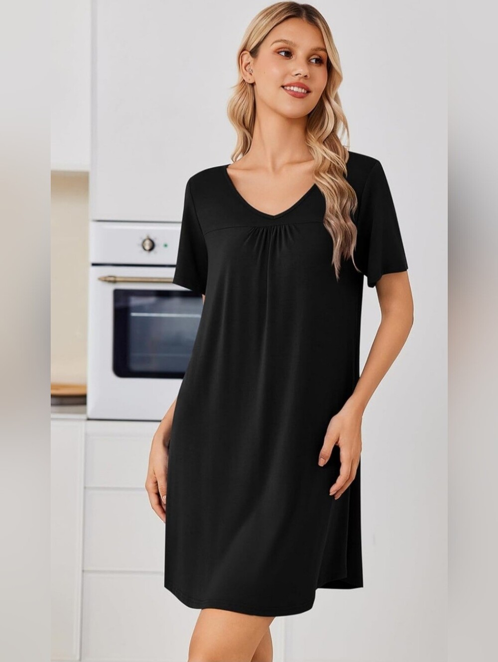 Bamboo Blend Sleep Shirt Nightgown | Size Large | NWT - Picture 3 of 5